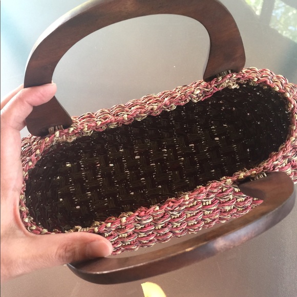 Basket weave bag from Philippines - Picture 2 of 8